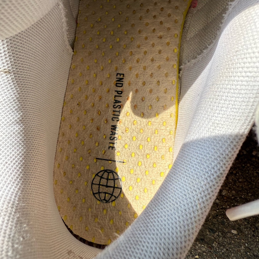 Adidas Women's White and Bright Pink Sneakers - Picture 10 of 13